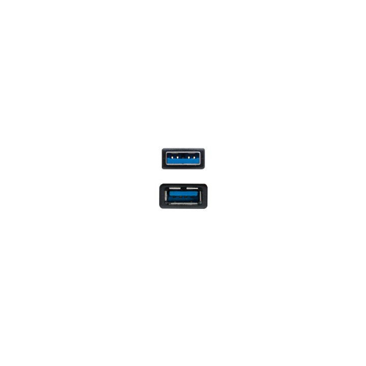 CABLE NANOCABLE USB 3.0 USB A MACHO A USB A HEMBRA 3M NEGRO 10.01.0903-BK