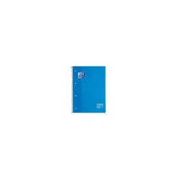 LIBRETA OXFORD ESPIRAL A4+ TAPA EXTRADURA 80 HOJAS 4 TALADROS TURQUESA 400028276