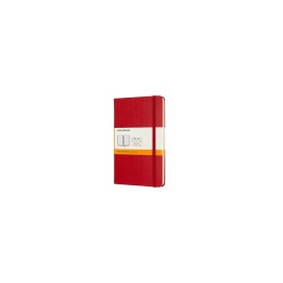 CUADERNO MOLESKINE DE RAYAS MEDIANO TAPA DURA ROJO QP050F2