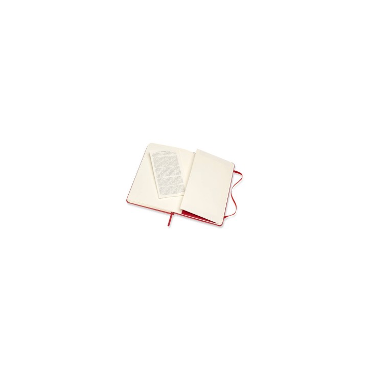 CUADERNO MOLESKINE DE RAYAS MEDIANO TAPA DURA ROJO QP050F2