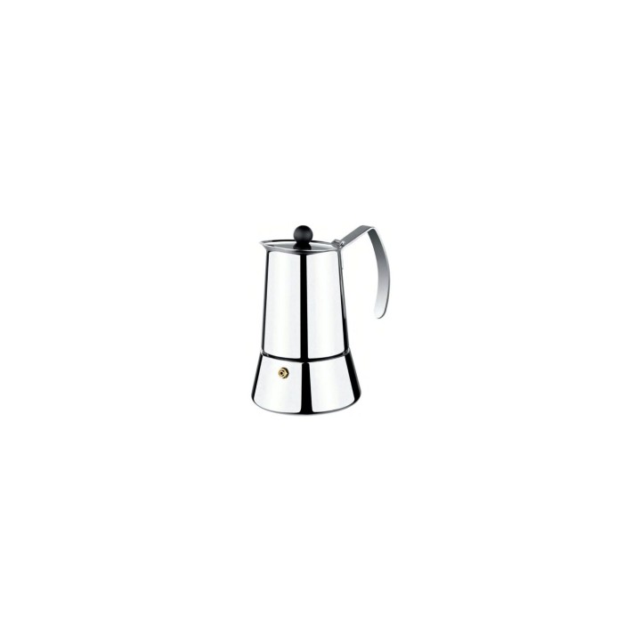 CAFETERA MONIX ETERNA 10 TAZAS MANGO ASAS ACERO INOXIDABLE EXTERIOR BRILLANTE APTO PARA TODO TIPO DE COCINAS M630010