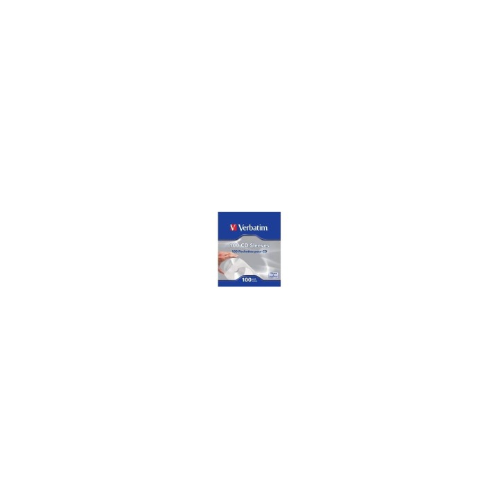 CAJA DE 100 SOBRES PARA CD VERBATIM VENTANA PARA VISUALIZAR CONTENIDO ALETA DE SEGURIDAD PARA CIERRE AREA ETIQUETABLE 49976