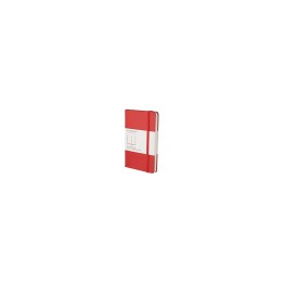 CUADERNO MOLESKINE DE BOLSILLO LISO TAPA DURA ROJO QP012R
