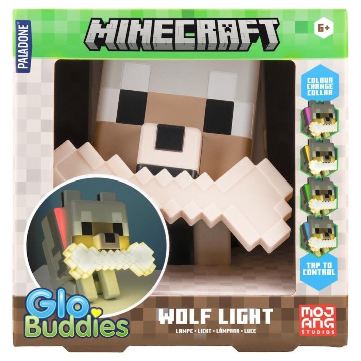 Lampara Wolf GloBuddies Minecraft