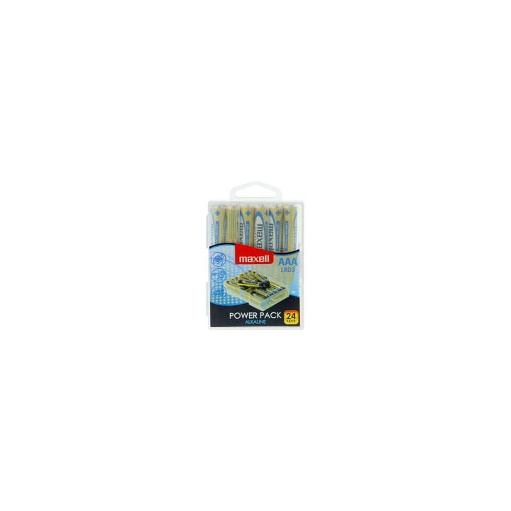 MAXELL PILA ALCALINA AAA LR03 PACK*24 PILAS