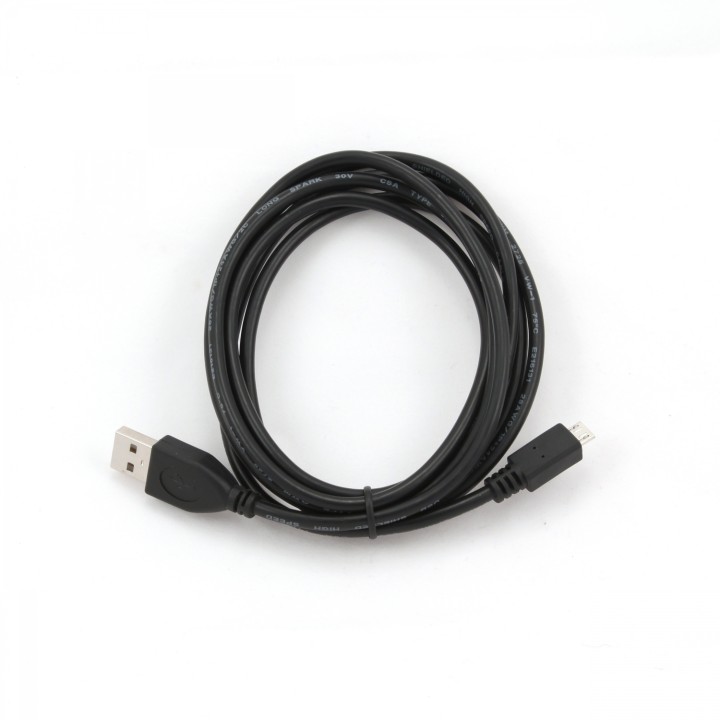 CABLE GEMBIRD USB 2.0 TIPO A MACHO A MICRO USB MACHO 1.8METROS NEGRO CCP-mUSB2-AMBM-6