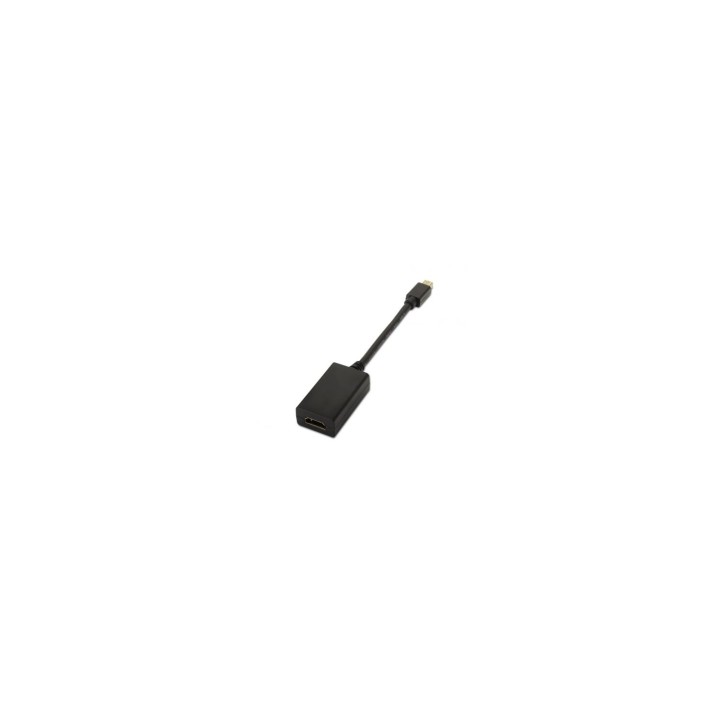 ADAPTADOR AISENS MINI DISPLAYPORT MACHO A HDMI TIPO A HEMBRA 15CM NEGRO A125-0137