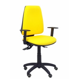SILLA ELCHE S BALI BRAZOS REGULABLES RUEDAS DE PARQUET AMARILLO 14SBALI100B10RP