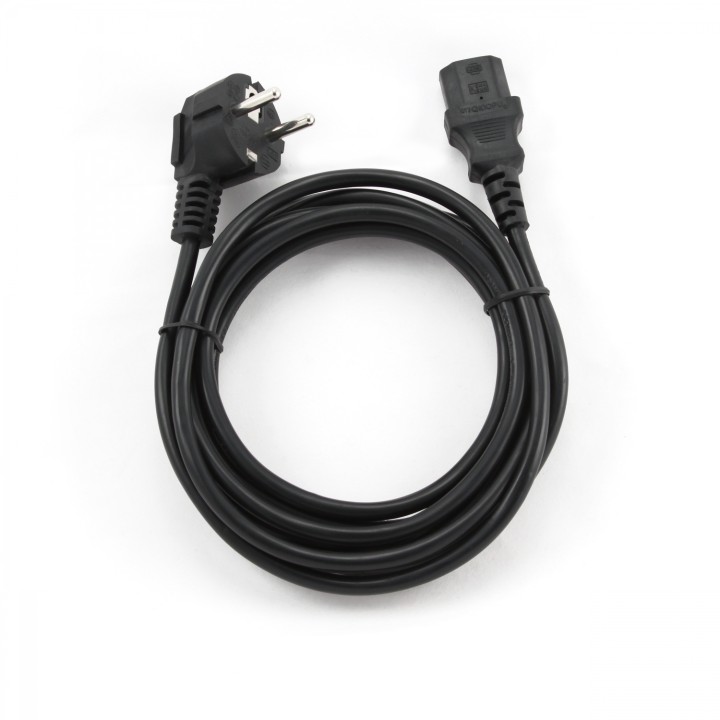 Gembird PC-186-VDE-3M power cord with VDE approval 3 meter Negro