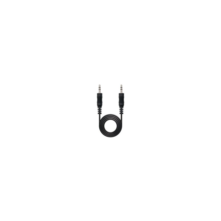 CABLE AUDIO ESTEREO NANOCABLE JACK 3.5MM MACHO A JACK 3.5MM MACHO 15M NEGRO 10.24.0115
