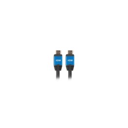 CABLE LANBERG HDMI MACHO A HDMI MACHO CHAPADOS EN ORO CARCASA ALUMINIO RESOLUCION HASTA 3840X2160 1M NEGRO CA-HDMI-20CU-0010-BL