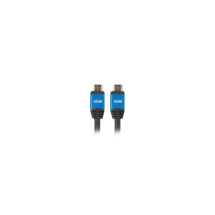 CABLE LANBERG HDMI MACHO A HDMI MACHO CHAPADOS EN ORO CARCASA ALUMINIO RESOLUCION HASTA 3840X2160 1M NEGRO CA-HDMI-20CU-0010-BL
