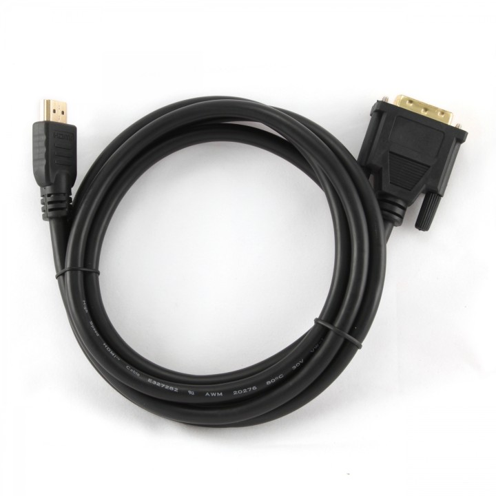 CABLE GEMBIRD HDMI MACHO A DVI MACHO 1.8M NEGRO CC-HDMI-DVI-6
