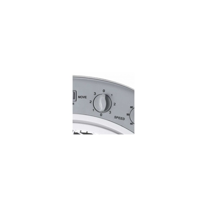 VENTILADOR DE SUELO HAEGER HOME WIND 5 ASPAS 40W MULTIDIRECCIONAL 3 VELOCIDADES TEMPORIZADOR 60 MIN SILENCIOSO BLANCO