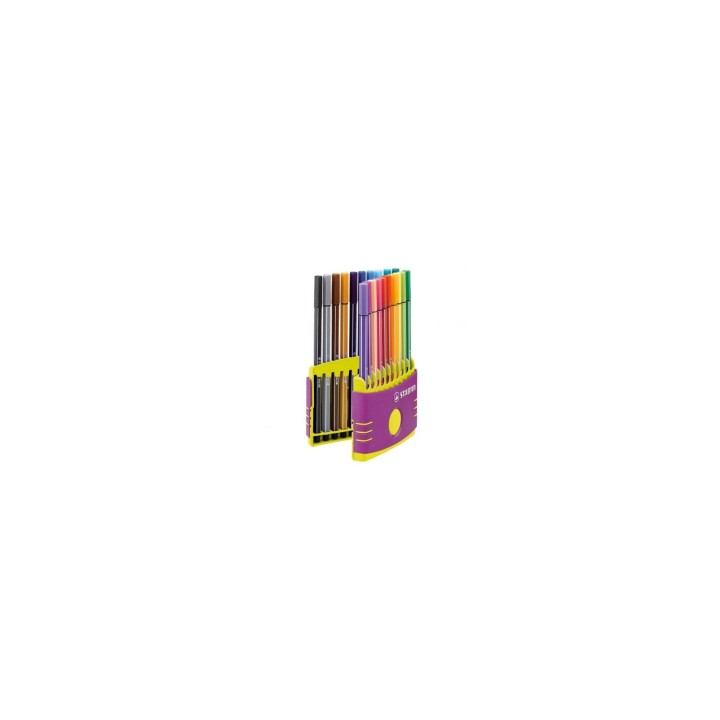 SOPORTE DE ROTULADORES STABILO PUNTA FIBRA PEN 68 CON SURTIDO DE 20 COLORES 6820-04