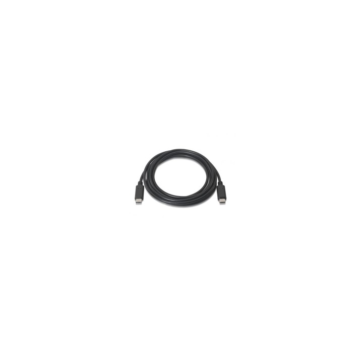 CABLE AISENS USB 2.0 USB TIPO-C MACHO A USB TIPO-C MACHO 3A 1M NEGRO A107-0056