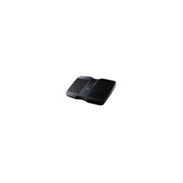FELLOWES 8066001 REFRESH REPOSAPIES CON VENTILACION DOS ALTURAS PLATAFORMA DESLIZANTE EFECTO MASAJE NEGRO