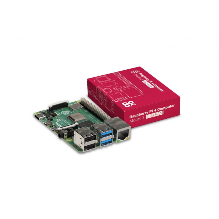 RASPBERRY PI 4 CAJA OFICIAL ROJO BLANCO 1876751