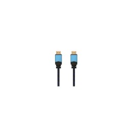 CABLE AISENS HDMI MACHO A HDMI MACHO MULTIPLE APANTALLAMIENTO Y RECUBRIMIENTO NYLON 10M NEGRO AZUL A120-0360