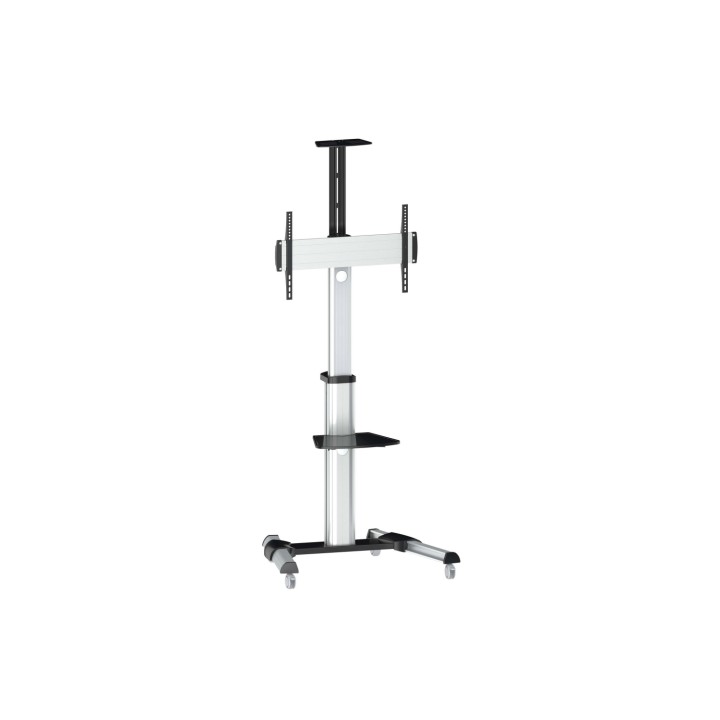 SOPORTE PANTALLA DE SUELO CON RUEDAS EQUIP PARA PANTALLA DE 37P A 70P FIJO ROTACION 90Âº DE ALUMINIO 650602