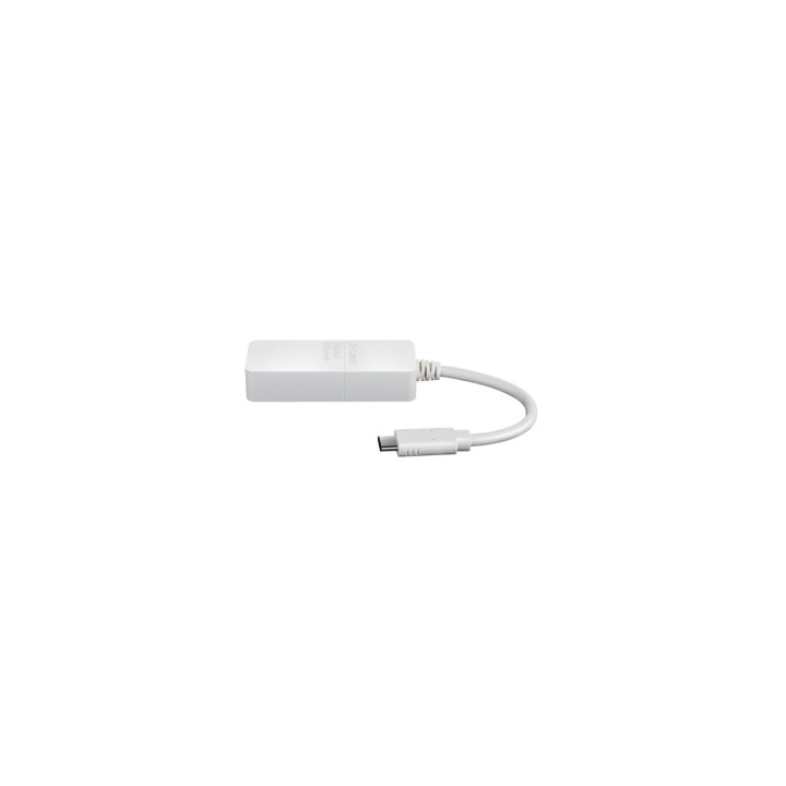 CONVERSOR D-LINK USB TIPO-C MACHO A ETHERNET GIGABIT BLANCO DUB-E130