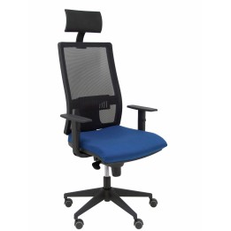SILLA HORNA BALI CON CABECERO AZUL MARINO 10SBALI200