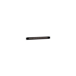EQUIP 327411 PANEL PASACABLES CON CEPILLO 1U CON BARRA DE SOPORTE