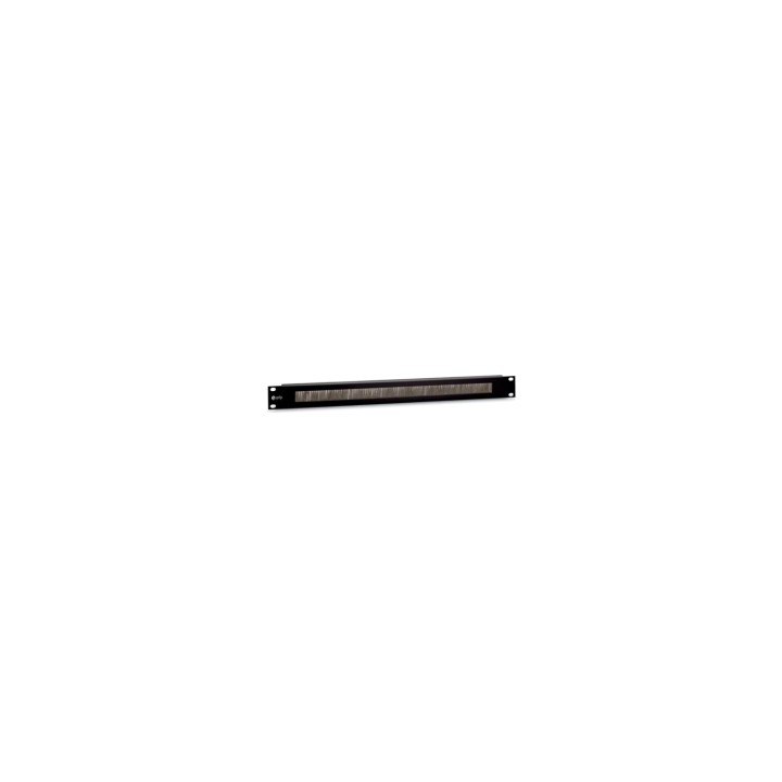 EQUIP 327411 PANEL PASACABLES CON CEPILLO 1U CON BARRA DE SOPORTE