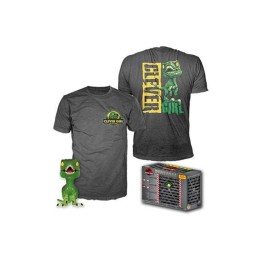 Pop & tee jurassic park clever raptor  funko + camiseta talla l