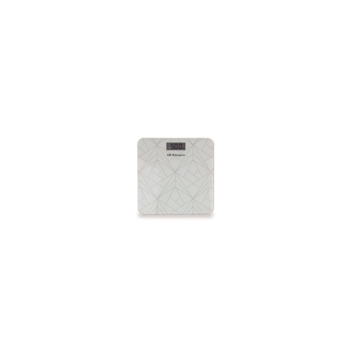 ORBEGOZO PB 2218 BASCULA DE BAÍ‘O PANTALLA LCD SUPERFICIE CRISTAL TEMPLADO 8MM HASTA 180KG PRECISION 100G 17251