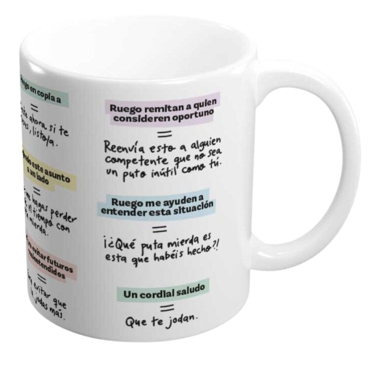 Taza Como Escribir Email Pedrita Parker