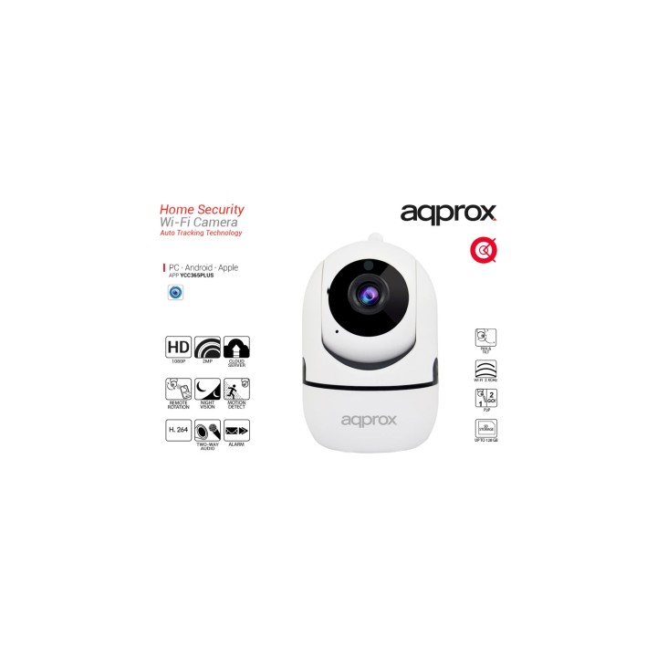 APPROX APPIP360HDPRO CAMARA WIFI HD IP P2P INALAMBRICA