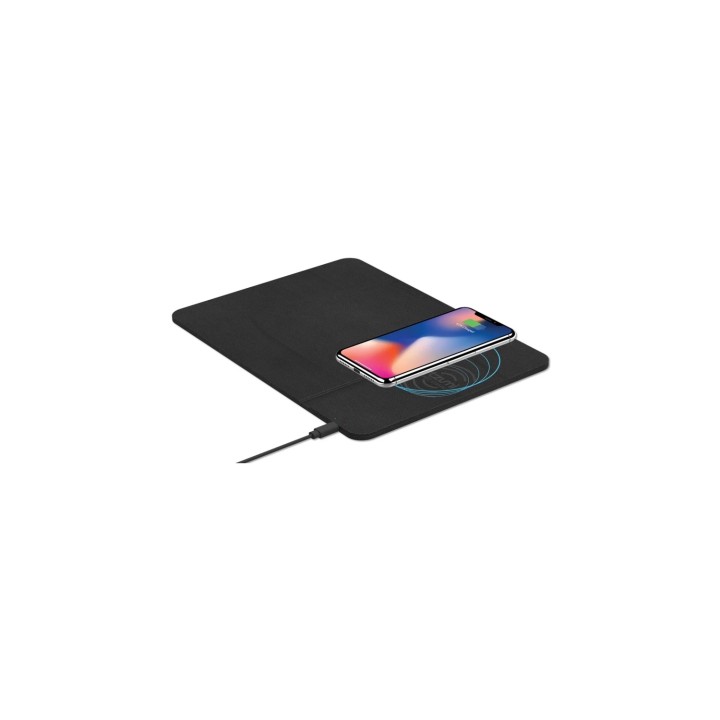 ALFOMBRILLA SUBBLIM WIRELESS CHARGER PU NEGRO SUB-MP-10WPU01
