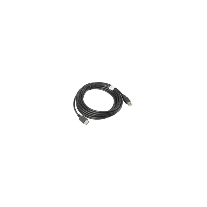 CABLE ALARGADOR LANBERG USB 2.0 MACHO A USB 2.0 HEMBRA NEGRO 5M CA-USBE-10CC-0050-BK