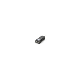 POE INJECTOR ADAPTER GIGABIT LEVEL ONE PASA DATOS Y ALIMENTACION POR EL MISMO CABLE HASTA 100M NEGRO POI-3000