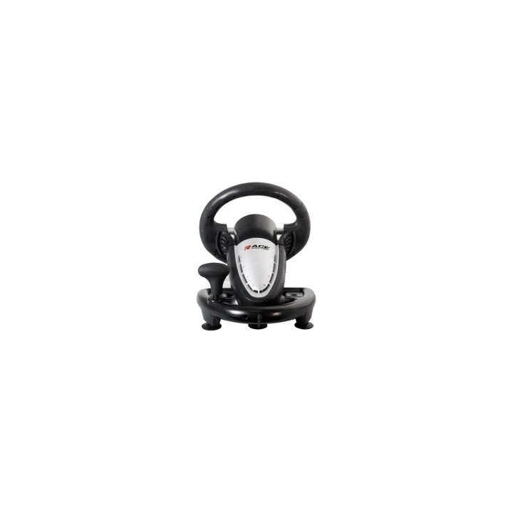 VOLANTE DE CARRERAS CON PEDALES SPIRIT OF GAMER RACE PRO WHEEL 2 MOTOR DOBLE VIBRACION SOG-RWP2