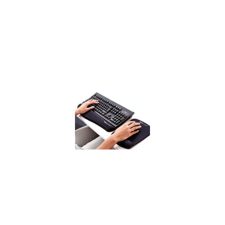 FELLOWES PLUSHTOUCH REPOSAMUÍ‘ECAS RATON NEGRO 9252003