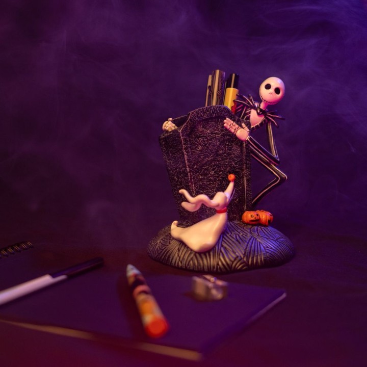 Portalapices + lapiceros Pesadilla Antes de Navidad Disney