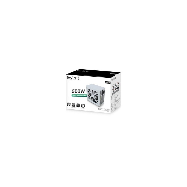 FUENTE DE ALIMENTACION EWENT POWER SUPPLY ATX 500W V2.3 PRO LINE EW3909
