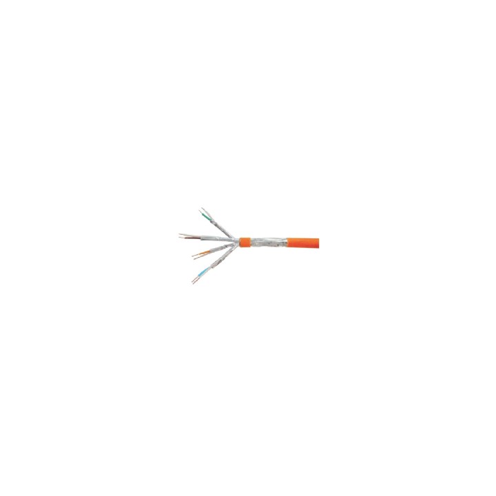 BOBINA DE CABLE EQUIP CAT 7 S FTP RIGIDO 100M LSOH LIBRE DE HALOGENOS NARANJA 187321