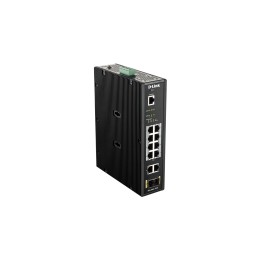 SWITCH INDUSTRIAL D-LINK DIS-200G-12PS 8 PTOS GIGABIT 2 PTOS SFP NEGRO DIS-200G-12PS