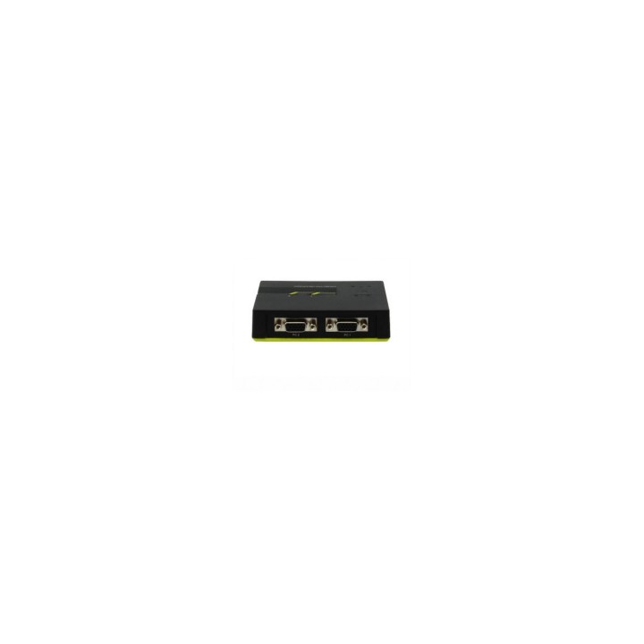 CONMUTADOR AUTOMATICO SOBREMESA LEVEL ONE V/T/M 1A2 CPUS USB CON AUDIO CABLES INCLUIDOS NEGRO KVM-0221