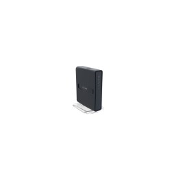 PUNTO DE ACCESO MIKROTIK HAP AC LITE TOWER CPU 650MHZ 5X LAN 10/100 ANTENAS 2/1.5DBI USB ROUTEROS NEGRO RB952UI-5AC2ND-TC