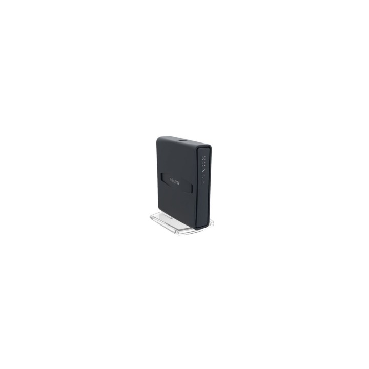 PUNTO DE ACCESO MIKROTIK HAP AC LITE TOWER CPU 650MHZ 5X LAN 10/100 ANTENAS 2/1.5DBI USB ROUTEROS NEGRO RB952UI-5AC2ND-TC