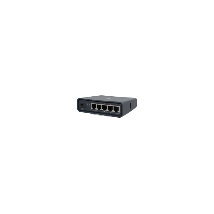 PUNTO DE ACCESO MIKROTIK HAP AC LITE TOWER CPU 650MHZ 5X LAN 10/100 ANTENAS 2/1.5DBI USB ROUTEROS NEGRO RB952UI-5AC2ND-TC