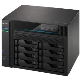 SERVIDOR NAS ASUSTOR 8 BAHIAS ATOM C3538 QUAD CORE DENVERTON 2.1GHZ 8GB 2X2.5GBE 2X10GBE RAID 0.1 JBOD SATA6GB USB 3.0 AS6508T