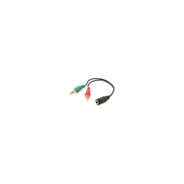 CABLE AUDIO ESTEREO EQUIP MINI JACK 3.5MM HEMBRA A 2 JACK 3.5MM MACHO 147942