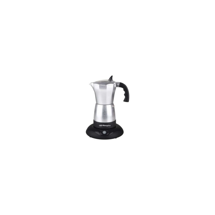 CAFETERA ORBEGOZO KFE 660 480W 3 A 6 TAZAS TAPADERA CON VENTANA BASE CON ROTACION 360Âº 16582 OR