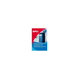 ETIQUETAS ADHESIVAS APLI BLANCAS POLIESTER LASER Y COPIER 20 HOJAS 160 ETIQUETAS 15087