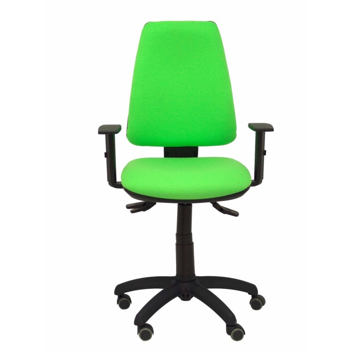SILLA ELCHE S BALI PISTACHO BRAZOS REGULABLES RUEDAS DE PARQUET VERDE 14SBALI22B10